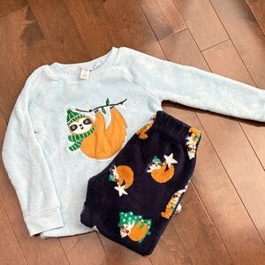 Joe Fresh Fuzzy Sloth Pajamas
